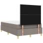 Preview: Boxspringbett mit Matratze Taupe 120x200 cm Stoff