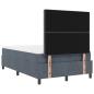 Preview: Boxspringbett mit Matratze Dunkelgrau 120x200 cm Velvet