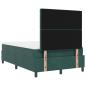 Preview: Boxspringbett mit Matratze Dunkelgrün 120x200 cm Velvet