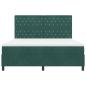 Preview: Boxspringbett mit Matratze Dunkelgrün Super King Velvet