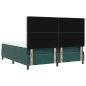 Preview: Boxspringbett mit Matratze Dunkelgrün Super King Velvet