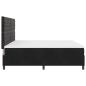 Preview: Boxspringbett mit Matratze Schwarz 200x200 cm Samt