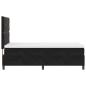 Preview: Boxspringbett mit Matratze Schwarz 100x200 cm Samt
