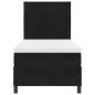 Preview: Boxspringbett mit Matratze Schwarz 100x200 cm Samt