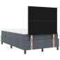 Preview: Boxspringbett mit Matratze Dunkelgrau 120x200 cm Samt