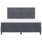 Preview: Boxspringbett mit Matratze Dunkelgrau Super King Samt