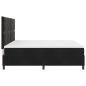 Preview: Boxspringbett mit Matratze Schwarz 200x200 cm Samt