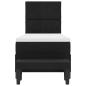 Preview: Boxspringbett mit Matratze & Bank Schwarz 80x200 cm Stoff