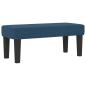 Preview: Boxspringbett mit Matratze & Bank Blau 90x200 cm Stoff