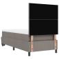 Preview: Boxspringbett mit Matratze & Bank Taupe 100x200 cm Stoff
