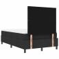 Preview: Boxspringbett mit Matratze & Bank Schwarz 120x190 cm Stoff