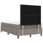 Preview: Boxspringbett mit Matratze & Bank taupe 120x200 cm Stoff