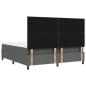 Preview: Boxspringbett mit Matratze und Bank Düstergrau 180x200 cm Stoff