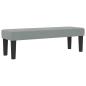 Preview: Boxspringbett mit Matratze & Bank Hellgrau 200x200 cm Stoff