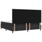Preview: Boxspringbett mit Matratze & Bank Schwarz 200x200 cm Stoff