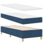 Preview: Boxspringbett mit Matratze und Bank Blau 80x200 cm Stoff
