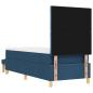 Preview: Boxspringbett mit Matratze und Bank Blau 80x200 cm Stoff
