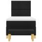 Preview: Boxspringbett mit Kissen Schwarz 200 x 100 cm Stoff