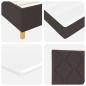 Preview: Boxspringbett mit Matratze & Bank Dunkelbraun 200x200 cm Stoff