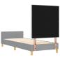 Preview: Bettgestell Hellgrau 80x200 cm Stoff