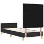 Preview: Bettgestell Schwarz 80x200 cm Stoff