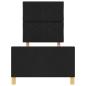 Preview: Bettgestell Schwarz 80x200 cm Stoff