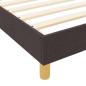 Preview: Bettgestell Dunkelbraun 80x200 cm aus Stoff