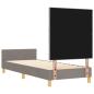 Preview: Bettgestell in Taupe 80x200 cm aus Stoff