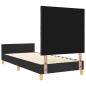 Preview: Bettgestell Schwarz 100x200 cm Stoff