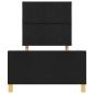 Preview: Bettgestell Schwarz 100x200 cm Stoff