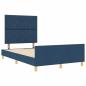 Preview: Bettgestell Blau 120x190 cm aus Stoff