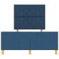 Preview: Bettgestell Blau 120x190 cm aus Stoff