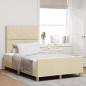 Preview: ARDEBO.de - Bettgestell in Creme, 120x200 cm, aus Stoff