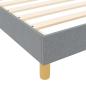 Preview: Bettgestell Hellgrau 160x200 cm Stoff