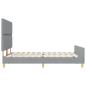 Preview: Bettgestell Hellgrau 160x200 cm Stoff