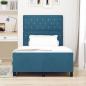 Preview: Bettgestell Dunkelblau 120x190 cm Samt