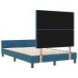 Preview: Bettgestell Dunkelblau 120x190 cm Samt