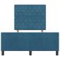 Preview: Bettgestell Dunkelblau 120x200 cm Samt