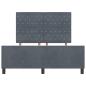 Preview: Bettgestell Dunkelgrau 140x190 cm Samt