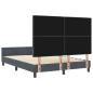 Preview: Bettgestell Dunkelgrau 160x200 cm Samt