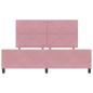 Preview: Bettgestell Pink 180x200 cm Samt