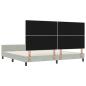 Preview: Bettgestell Hellgrau 200x200 cm Samt