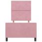 Preview: Bettgestell Rosa 80x200 cm Samt