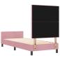 Preview: Bettgestell Rosa 80x200 cm Samt