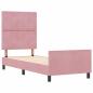 Preview: Bettgestell Rosa 80x200 cm Samt