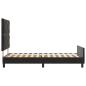 Preview: Bettgestell Schwarz 100x200 cm Samt