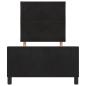 Preview: Bettgestell Schwarz 100x200 cm Samt