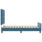 Preview: Bettgestell Dunkelblau 100x200 cm Samt