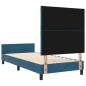Preview: Bettgestell Dunkelblau 100x200 cm Samt