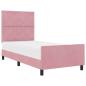 Preview: Pink Velvet Bettgestell 100x200 cm